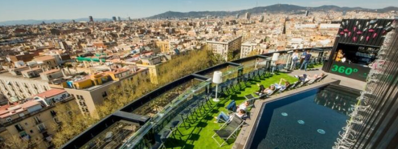 Terraza 360 para cenar en barcelona